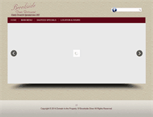 Tablet Screenshot of brooksidediner.com